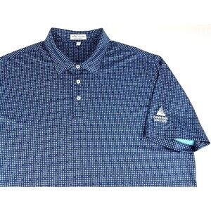 PETER MILLAR Summer Comfort Golf Polo Mens XL Crown Print American Interiors